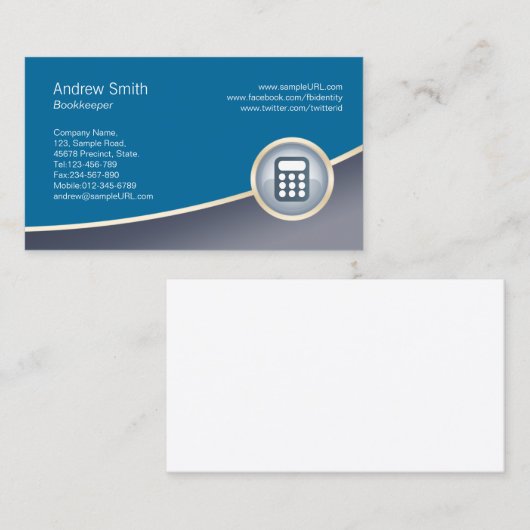 Rechnungsprüfer Visitenkarte (Vorne/Hinten)