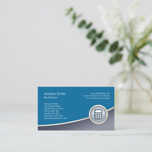 Rechnungsprüfer Visitenkarte (Stehend Vorderseite)