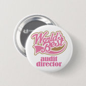 Rechnungsprüfungs-Direktor Pink Gift Button (Vorne & Hinten)