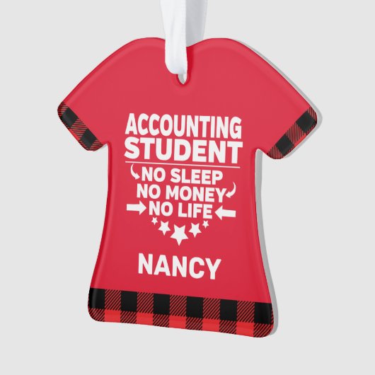 Rechnungsschüler kein schlafendes Geld für persönl Ornament (Vorderseite)