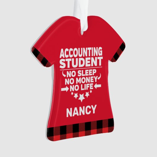 Rechnungsschüler kein schlafendes Geld für persönl Ornament (Vorderseite)