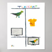 Rechnungsstelle Art T Rex T Rechnungsstelle Poster (Vorne)