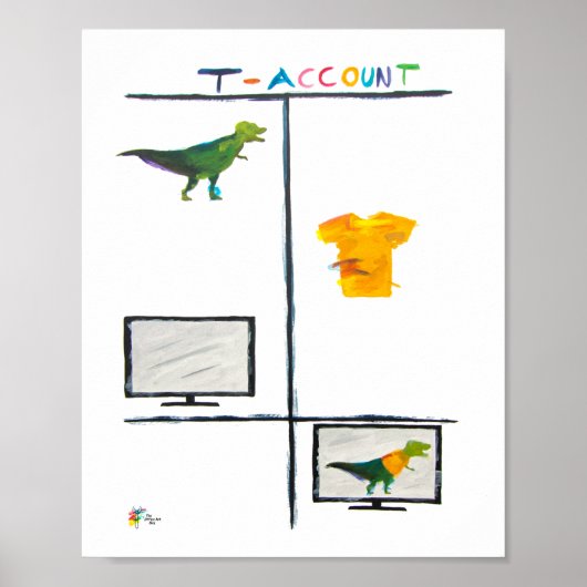 Rechnungsstelle Art T Rex T Rechnungsstelle Poster (Vorne)