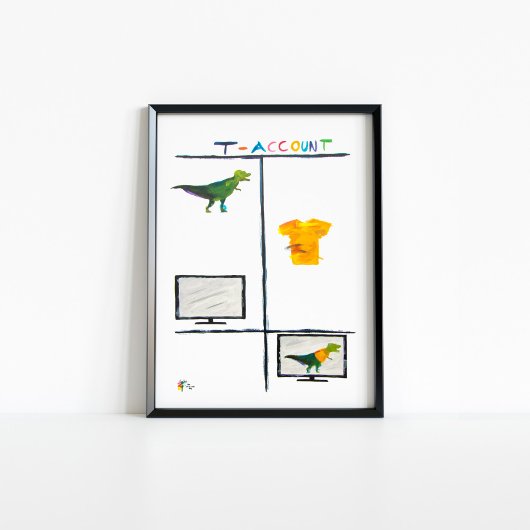 Rechnungsstelle Art T Rex T Rechnungsstelle Poster