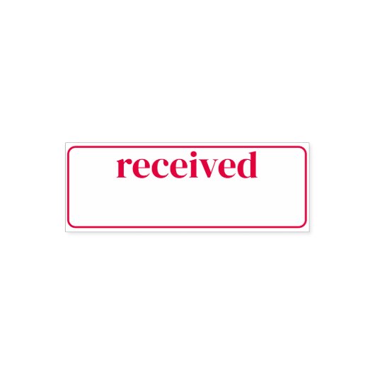 Rechnungsstelle für empfangene Zahlungen Permastempel (Design)