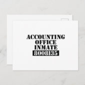 Rechnungsstelle für Kostüme Ankündigungspostkarte (Vorne/Hinten)