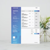 Rechnungsvorlage (Stehend Vorderseite)