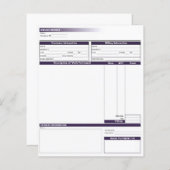 Rechnungsvorlage (Vorne/Hinten)