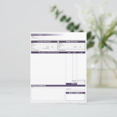 Rechnungsvorlage (Stehend Vorderseite)