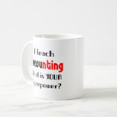 Rechnungswesen lehren kaffeetasse (Vorderseite Links)