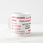 Rechnungswesen Swear Words Funny Accountant Joke G Kaffeetasse (Vorderseite Links)