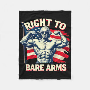 Recht auf Arms George Washington Bodybuilder G Fleecedecke