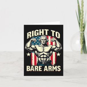 Recht auf Arms George Washington Bodybuilder G Karte