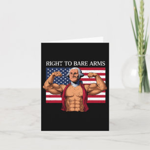 Recht auf Arms George Washington Bodybuilder G Karte