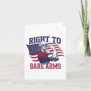 Recht auf Arms George Washington Bodybuilder G Karte