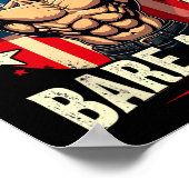 Recht auf Arms George Washington Bodybuilder G Poster (Ecke)