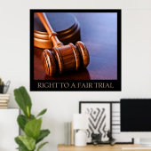 Recht auf ein faires Verfahren Poster (Heimbüro)