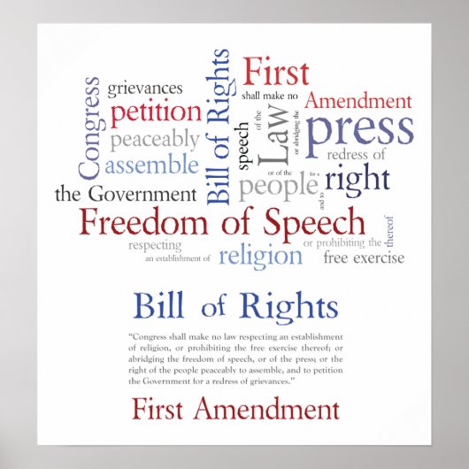 Recht auf freie Meinungsäußerung Poster (Vorne)