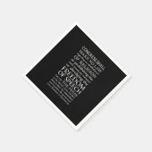 Recht auf freie Meinungsäußerung - Text Serviette (Ecke)