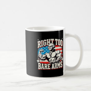 Recht auf nackte Arme George Washington Bodybuilde Kaffeetasse