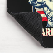 Recht auf nackte Arme George Washington Bodybuilde Mousepad (Ecke)