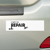 🛠 Recht auf Reparatur Autoaufkleber (Auf Auto)