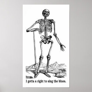 Recht auf Singen der Blues Poster