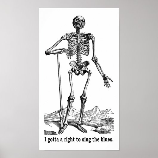 Recht auf Singen der Blues Poster (Vorne)