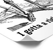 Recht auf Singen der Blues Poster (Ecke)