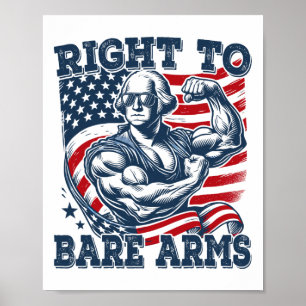Recht auf Waffengewalt am 4. Juli Patriotische Arb Poster