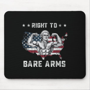 Recht auf Waffenlieferung US-Flagge 4. Juli Funny Mousepad