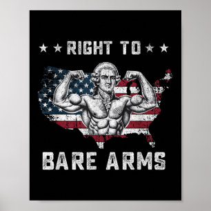 Recht auf Waffenlieferung US-Flagge 4. Juli Funny  Poster