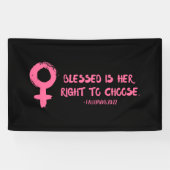 Recht auf Wahl des Verse Feminist Banner (Horizontal)