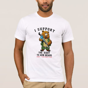 Recht, Bären zu bewaffnen Funny Gun Kontrolle T -  T-Shirt