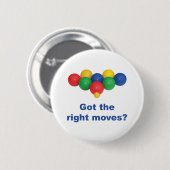 Recht bewegt Bocce Ball Button (Vorne & Hinten)