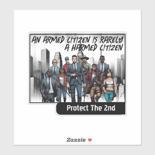 Recht der Bürger Aufkleber (Blatt)