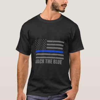 Recht Durchsetzung Back The Blue T-Shirt
