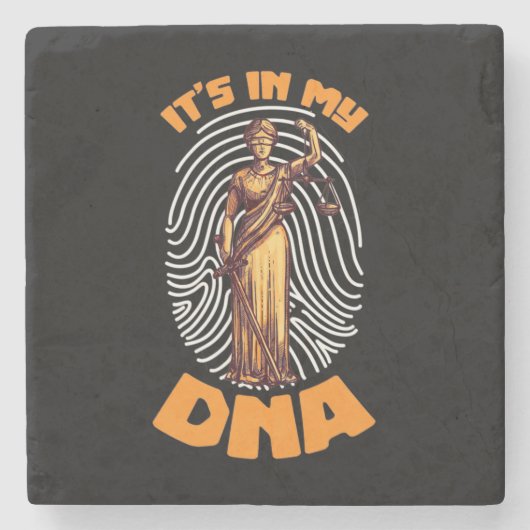 Recht es in der AnwaltsDNA Steinuntersetzer (Vorderseite)