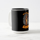 Recht es in der AnwaltsDNA Zweifarbige Tasse (Vorderseite Links)
