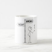Recht Falsch Illustration Kaffeetasse (Mittel)