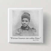 Recht-Führer-Zitat IDA B. Wells Suffrage ziviles Button (Vorderseite)