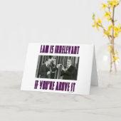 Recht ist irrelevant - wenn Sie darüber sind Karte (Gelbe Blume)