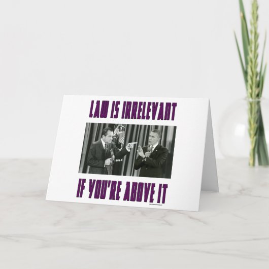 Recht ist irrelevant - wenn Sie darüber sind Karte (Vorderseite)