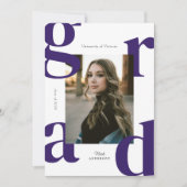 Recht Moderne Klasse von 2024 Abschluss Einladung (Vorderseite)