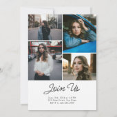 Recht Moderne Klasse von 2024 Abschluss Einladung (Rückseite)