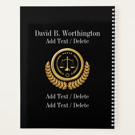 Recht / Recht / Anwalt - siehe Zurück - Planer (Rückseite)