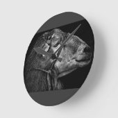 Recht Runde Wanduhr (Winkel)