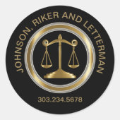 Recht Runder Aufkleber (Vorderseite)