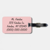 Recht sein gepäckanhänger (Rückseite horizontal)