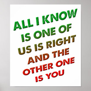 Recht und du lustiger Poster